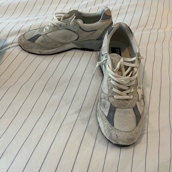 Men’s Golden goose Dad star in white and gray suede and white leather - Picture 4 of 7
